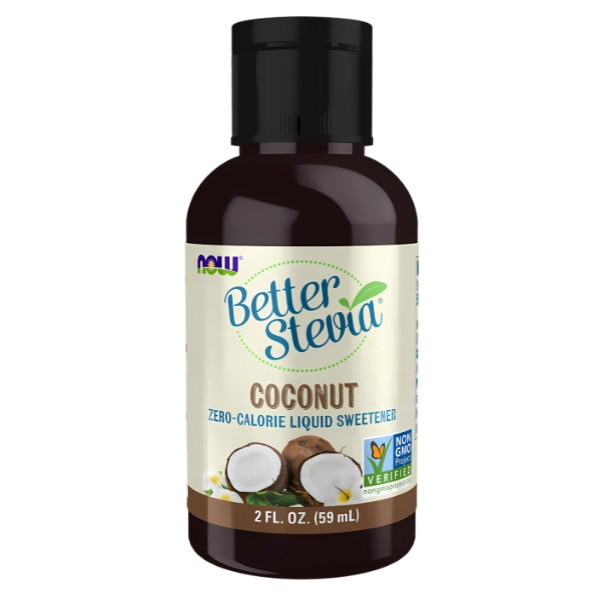 NOW Foods BetterStevia Liquid 59ml Kokos