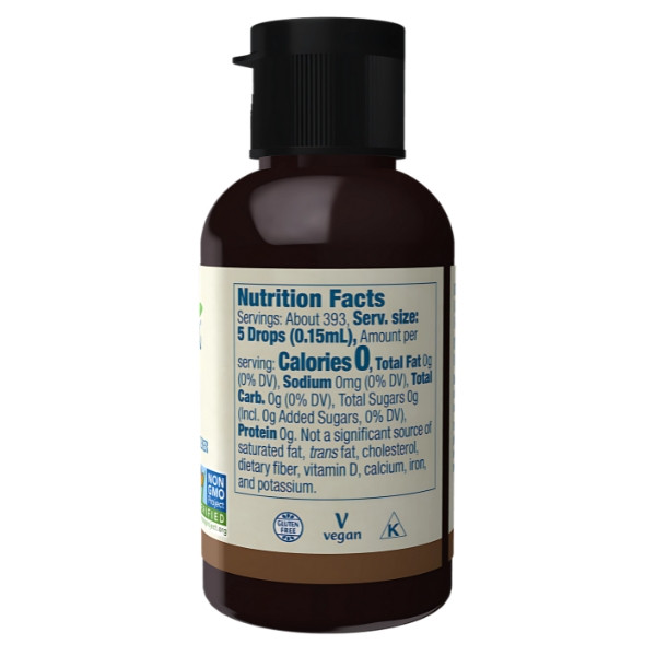 Skład produktu NOW Foods BetterStevia Liquid 59ml Kokos