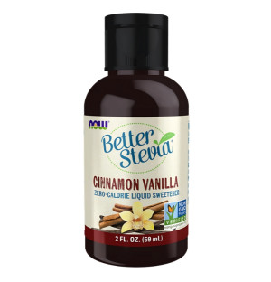 NOW Foods BetterStevia Liquid 59ml Zimt-Vanille