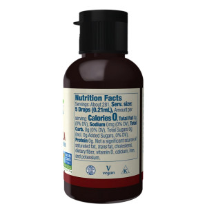 Zusammensetzung NOW Foods BetterStevia Liquid 59ml Zimt-Vanille