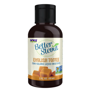 NOW Foods BetterStevia Liquid 59ml Toffi