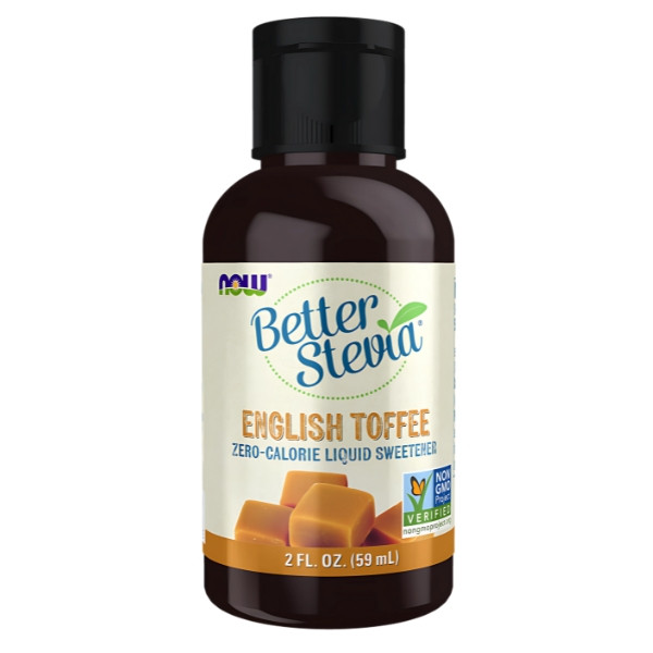 NOW Foods BetterStevia Liquid 59ml Toffi