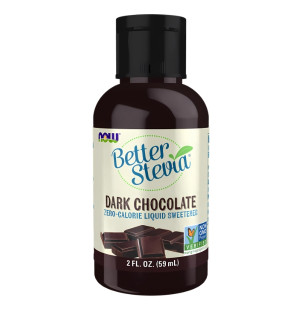 NOW Foods BetterStevia Liquid 59ml Dark Chocolate