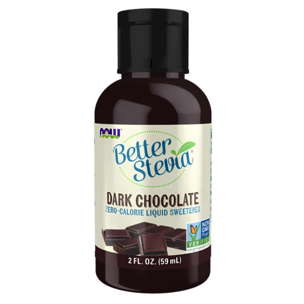 NOW Foods BetterStevia Liquid 59ml Zartbitterschokolade