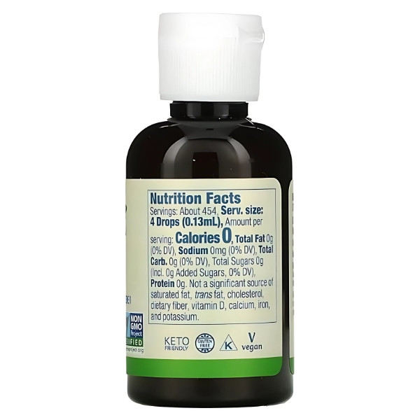 Skład produktu NOW Foods BetterStevia Liquid 59ml Organiczna