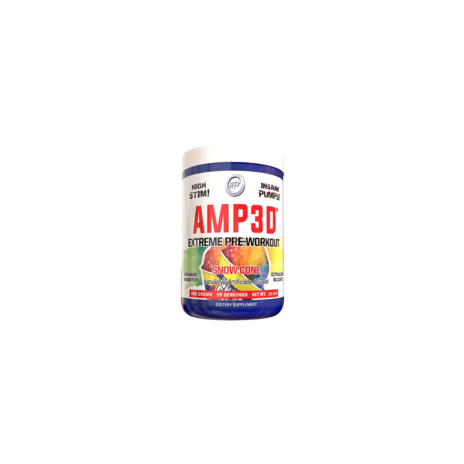 Hi-Tech Pharma AMP3D 385g snow cone