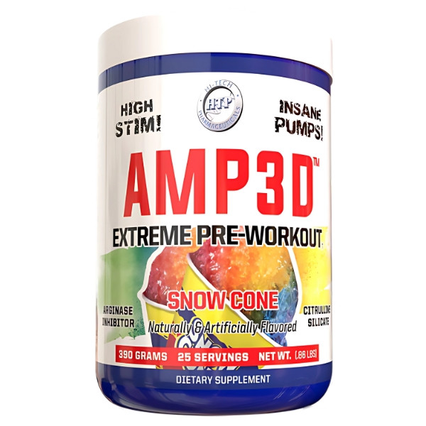 Hi-Tech Pharma AMP3D 385g snow cone