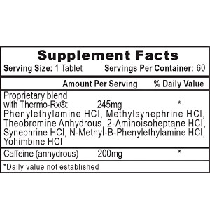 Product composition Hi-Tech Pharma Fastin 60 caps.