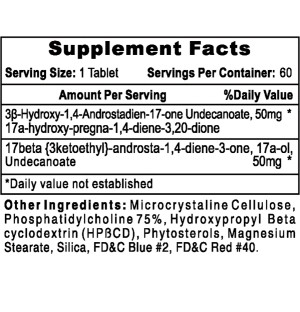 Product composition Hi-Tech Pharma Equipoise 60 tabs.