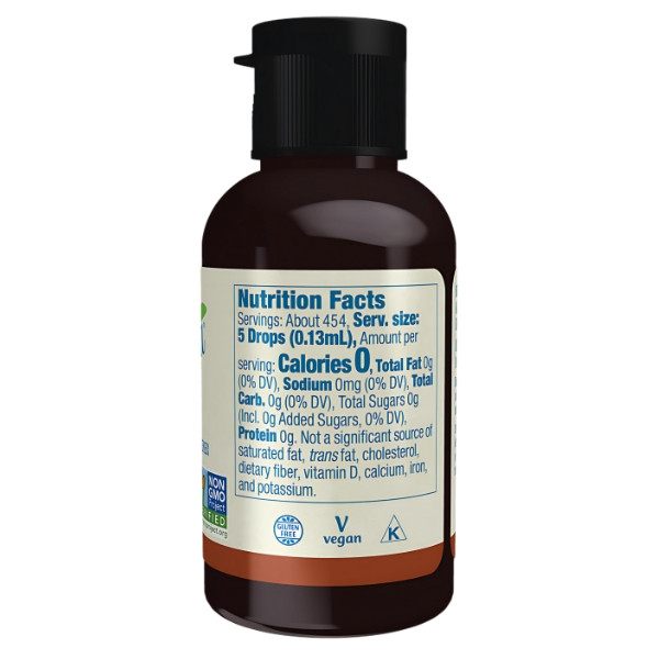 Zusammensetzung NOW Foods BetterStevia Liquid 59ml Haselnuss