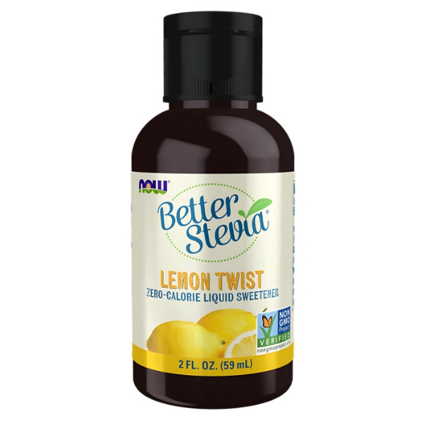 NOW Foods BetterStevia Liquid 59ml Lemon Twist