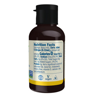 Product composition NOW Foods BetterStevia Liquid 59ml Lemon Twist