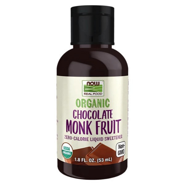 NOW Foods Monk Fruit Liquid 53ml Schokolade