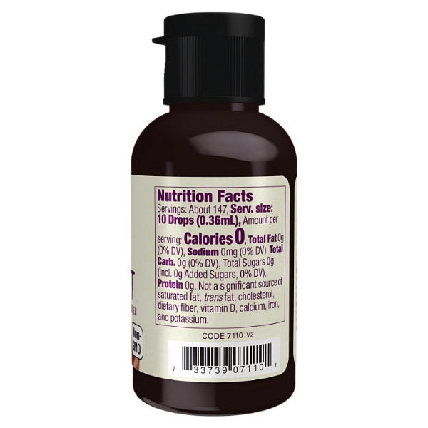 Zusammensetzung NOW Foods Monk Fruit Liquid 53ml Schokolade