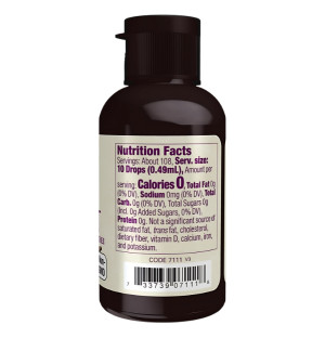 Product composition NOW Foods Monk Fruit Liquid 53ml Vanilla