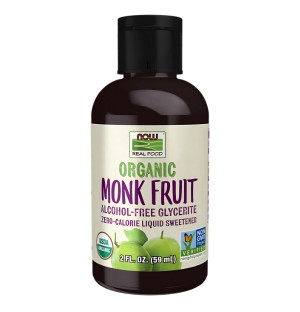 NOW Foods Monk Fruit Liquid 59 ml Organiczny Gliceryt