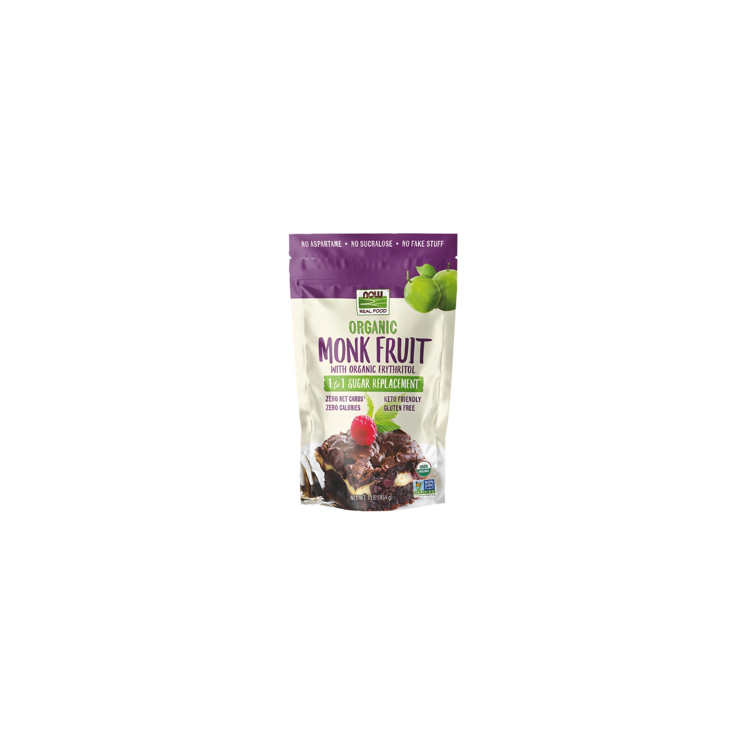 NOW Foods Monk Fruit with Erythritol 454 g