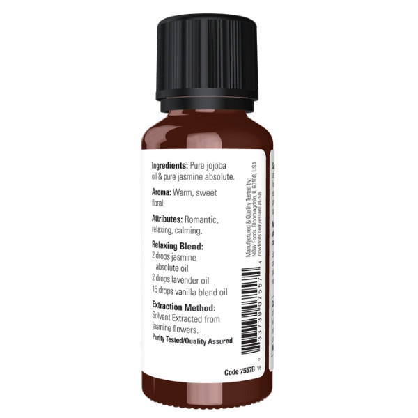 Product composition NOW Foods Jasmine Absolute Oil Blend 30 ml