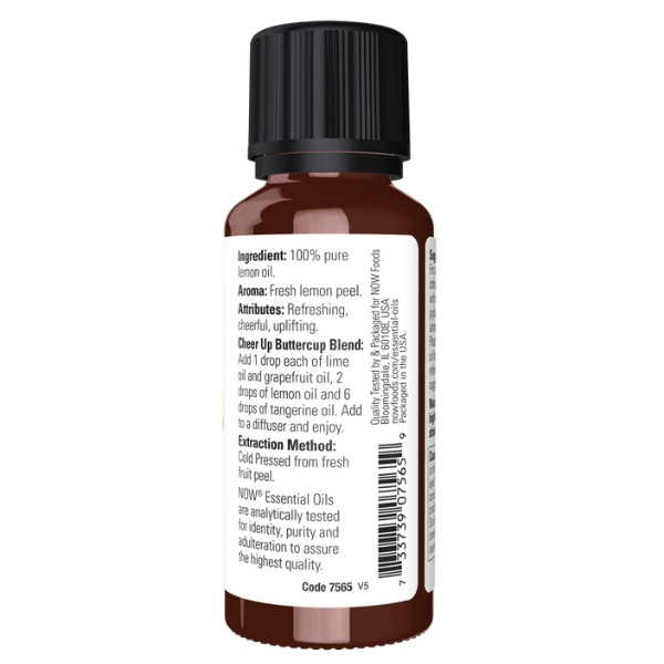 Product composition NOW Foods Lemon Oil 30 ml