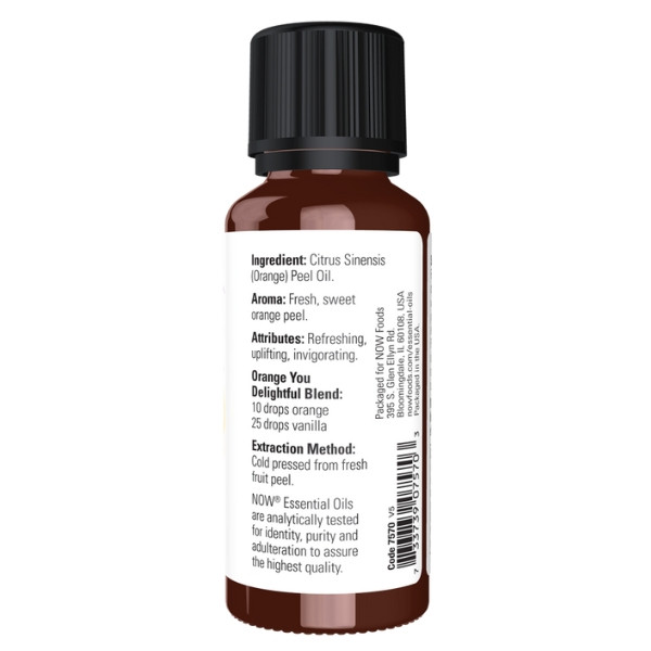 Product composition NOW Foods Orange Oil 30 ml
