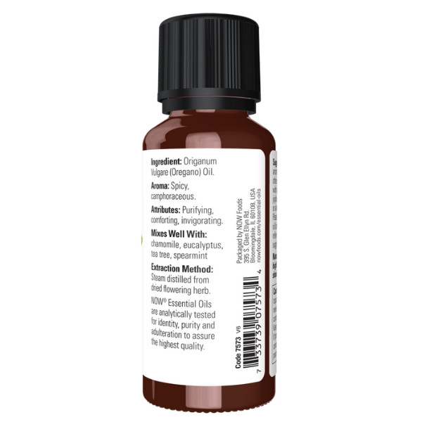 Product composition NOW Foods Oregano Oil 30 ml