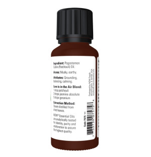 Product composition NOW Foods Patchouli Oil 30 ml