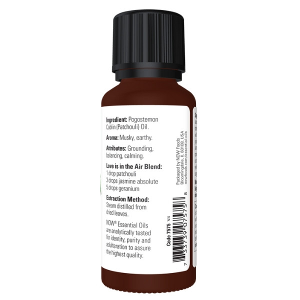 Product composition NOW Foods Patchouli Oil 30 ml