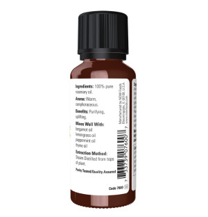 Zusammensetzung NOW Foods Rosmarinöl 30 ml