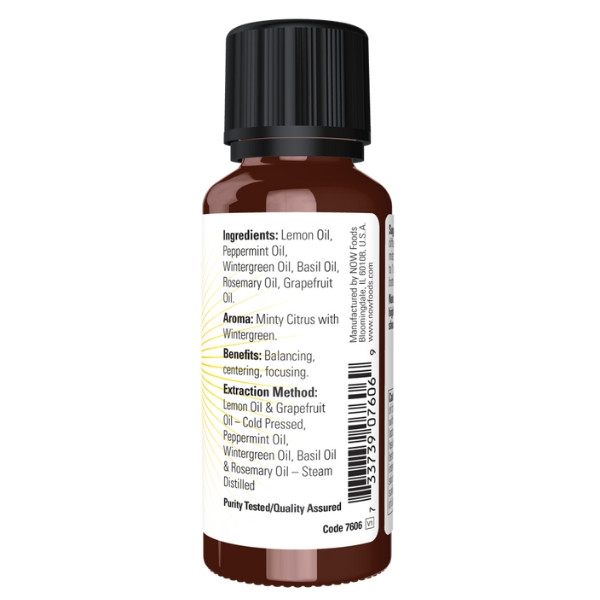 Product composition NOW Foods Mental Focus Oil Blend 30 ml