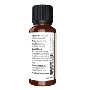 Zusammensetzung NOW Foods Ylang-Ylang Extra Öl 30 ml