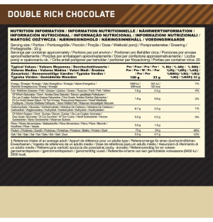 Product composition Optimum Nutrition Gold Standard 100% Plant 684 g double chocolate
