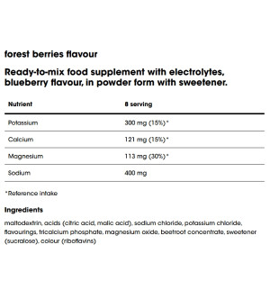 Product composition Optimum Nutrition Electrolyte Powder 264 g forest berries