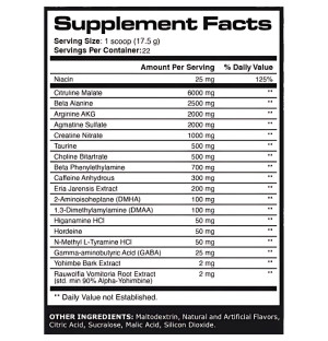 Product composition Skull Labs Angel Dust Pump 385g