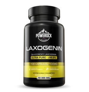 Powerock Pharma Laxogenin 100 capsules 100 mg, ultra pure ≥99.9%, 5a-hydroxy laxogenin for research use