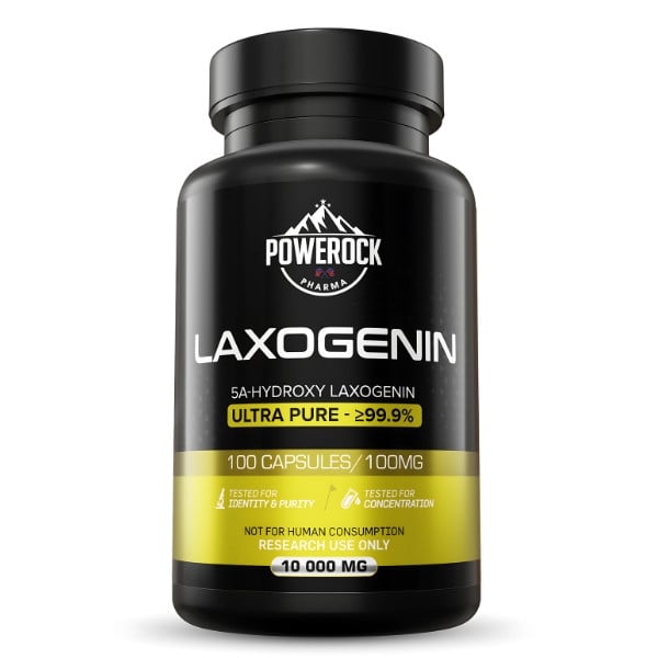 Powerock Pharma Laxogenin 100 capsules 100 mg, ultra pure ≥99.9%, 5a-hydroxy laxogenin for research use