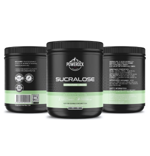 Powerock Pharma Sucralose 250.000 mg – reines Süßungsmittel zu Forschungszwecken, Reinheit ≥98,5 %, weißes Pulver