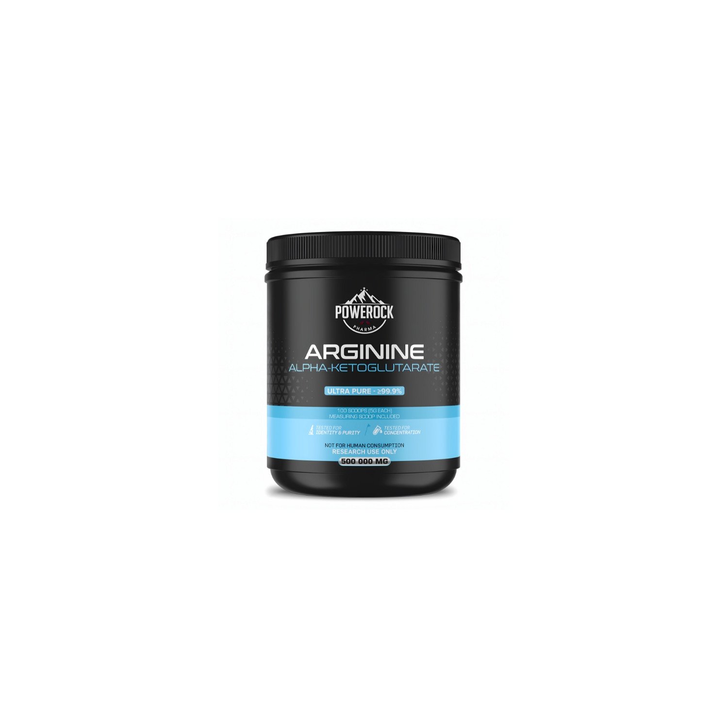 Powerock Pharma Arginine Alpha-Ketoglutarate 500 000 mg, ultra czystość ≥99,9%, forma proszku do badań