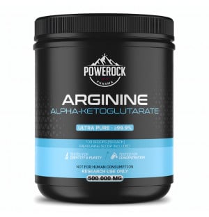 Powerock Pharma Arginine Alpha-Ketoglutarate 500 000 mg, ultra czystość ≥99,9%, forma proszku do badań