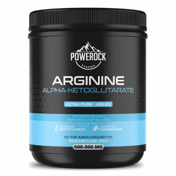 Powerock Pharma Arginine Alpha-Ketoglutarate 500 000 mg, ultra czystość ≥99,9%, forma proszku do badań