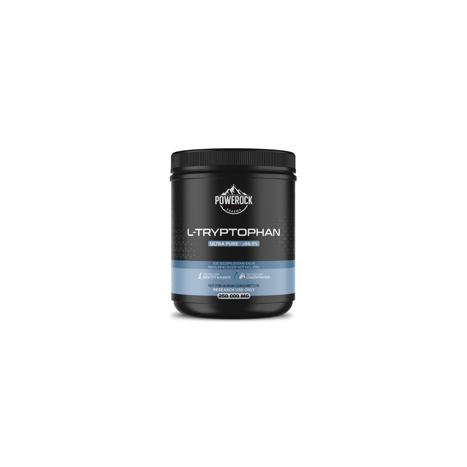 Powerock Pharma L-Tryptophan 250,000 mg, ultra pure ≥98.5%, L-tryptophan powder for research use