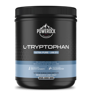 Powerock Pharma L-Tryptophan 250,000 mg, ultra pure ≥98.5%, L-tryptophan powder for research use
