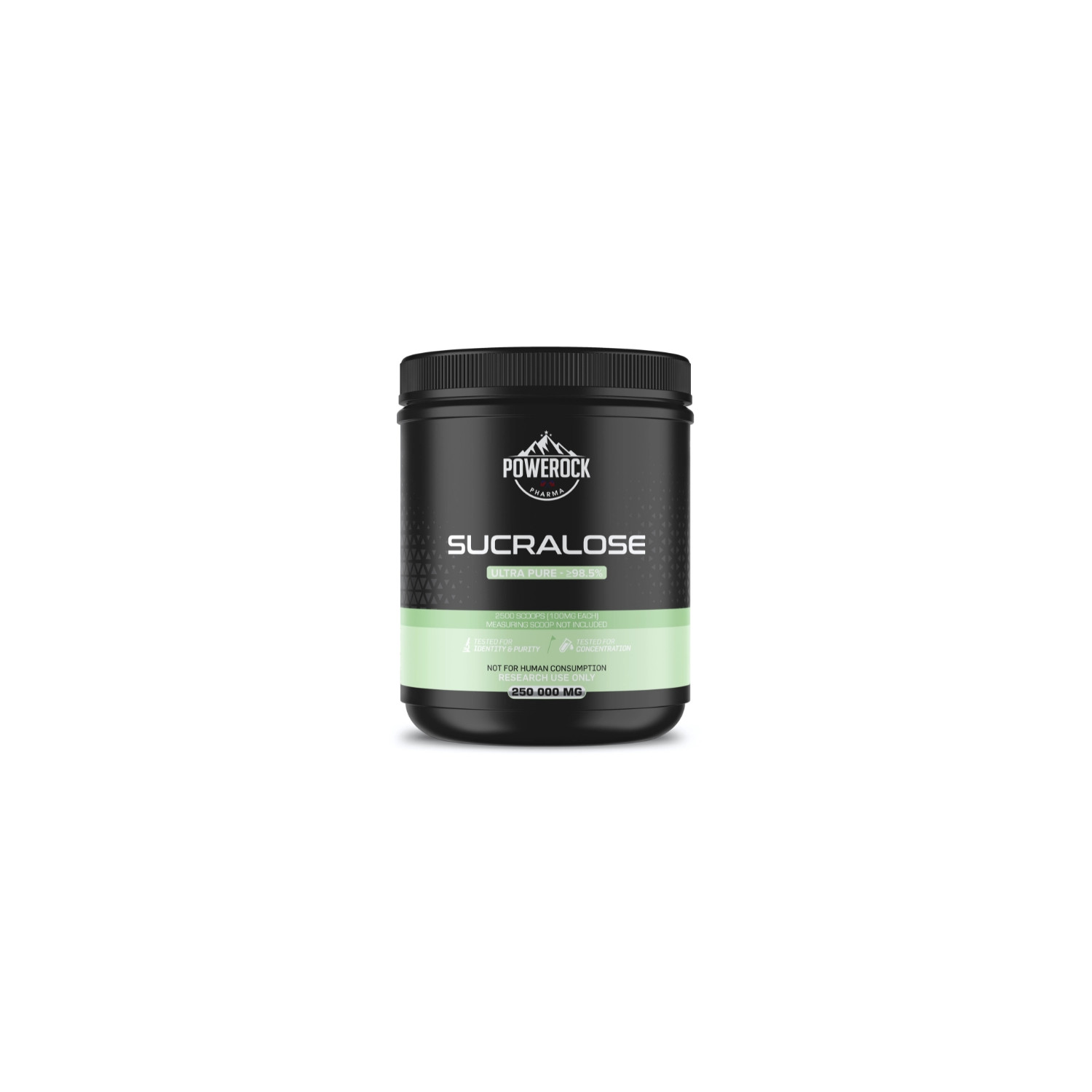 Powerock Pharma Sucralose – reines Süßungsmittel in Pulverform, Ultra-Reinheit ≥98,5 %, 250.000 mg, nur für Forschungszwecke