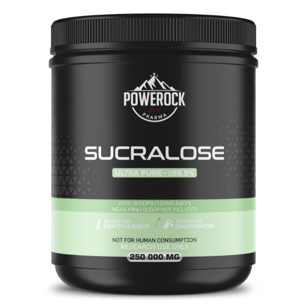 Powerock Pharma Sucralose – reines Süßungsmittel in Pulverform, Ultra-Reinheit ≥98,5 %, 250.000 mg, nur für Forschungszwecke