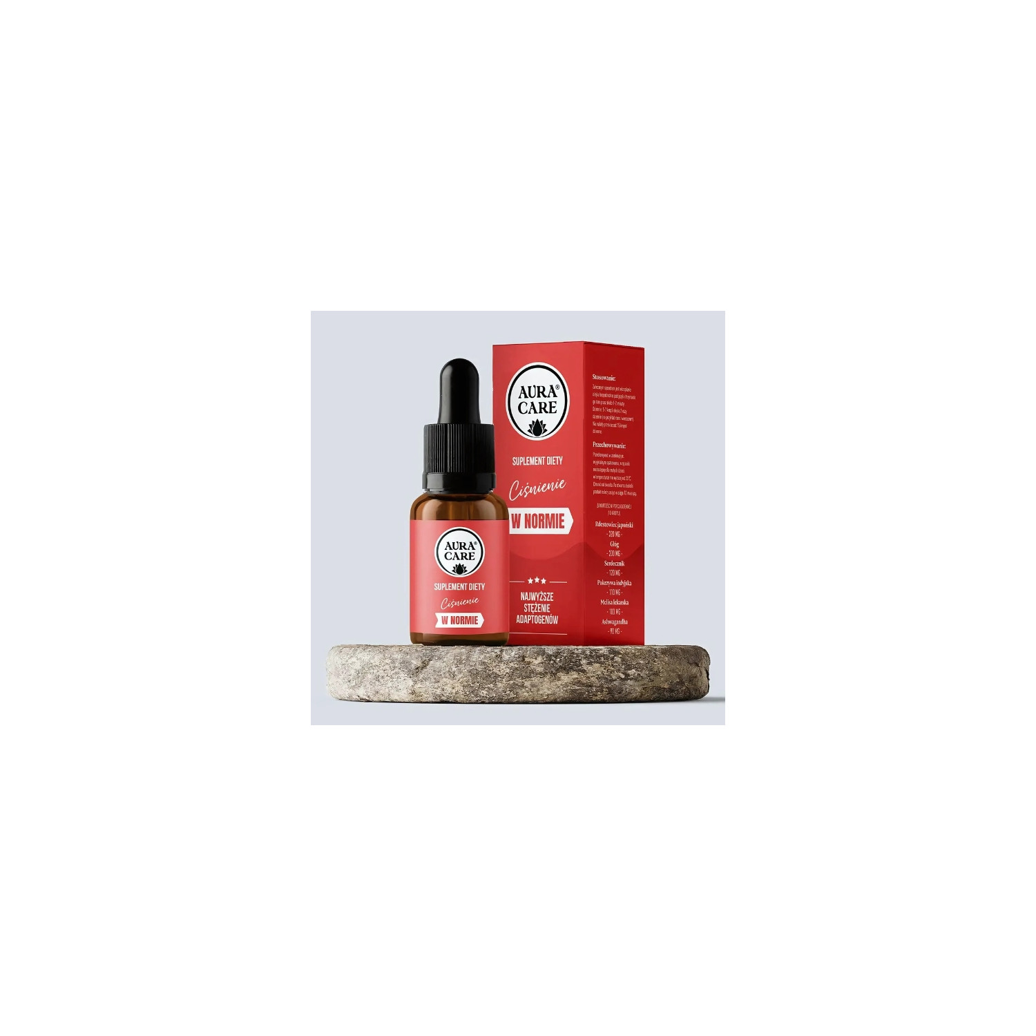 Aura Care Blutdruck Normal, Adaptogene, Weißdorn, Herzgespann, Indische Brennnessel, Melisse, Ashwagandha