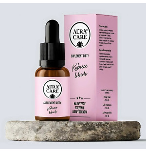 Aura Care Female Libido 15 ml - ein natürliches Nahrungsergänzungsmittel mit Adaptogenen für Frauen zur Unterstützung der Libido