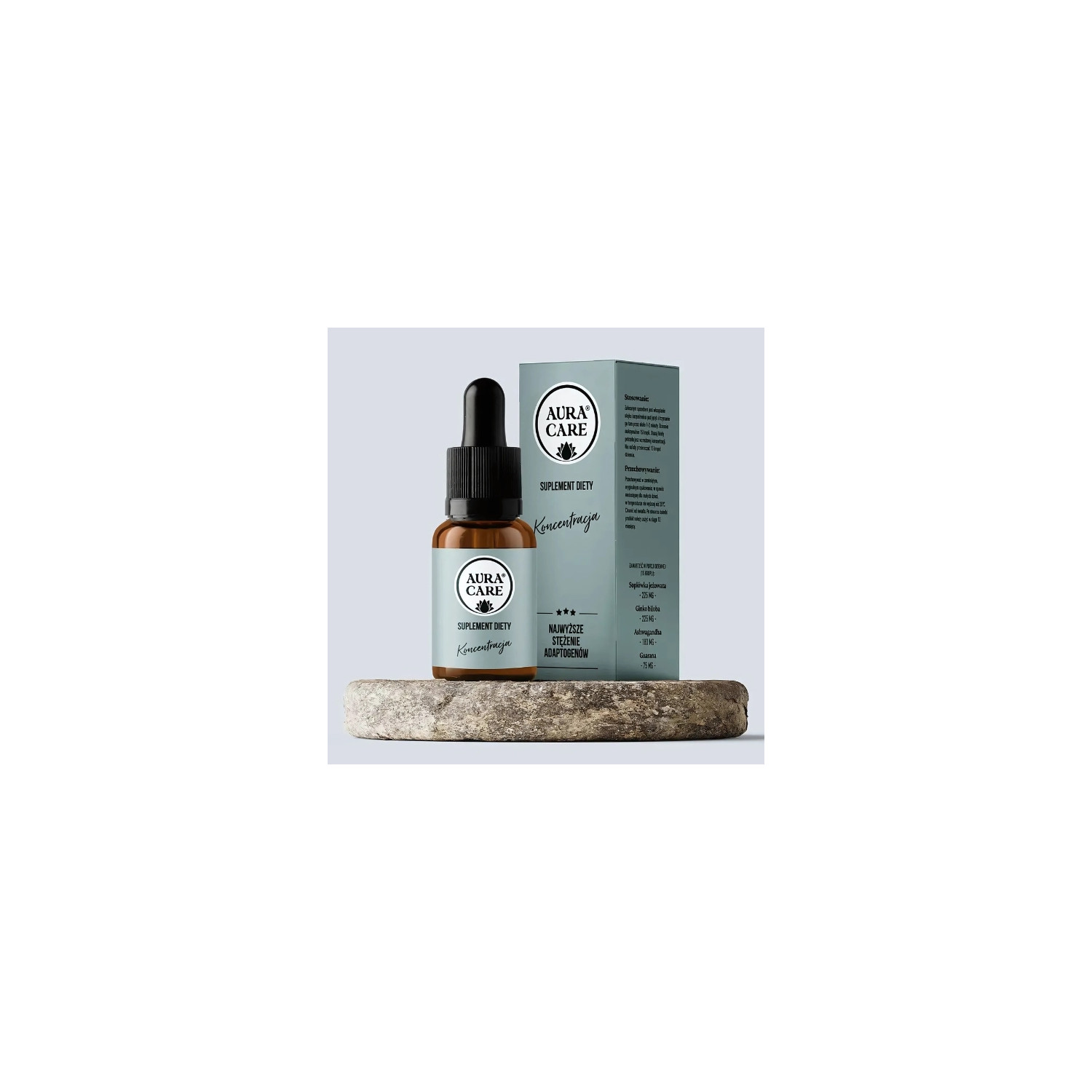 Aura Care Concentration 15 ml - dietary supplement with adaptogens to support focus and mental and physical performance