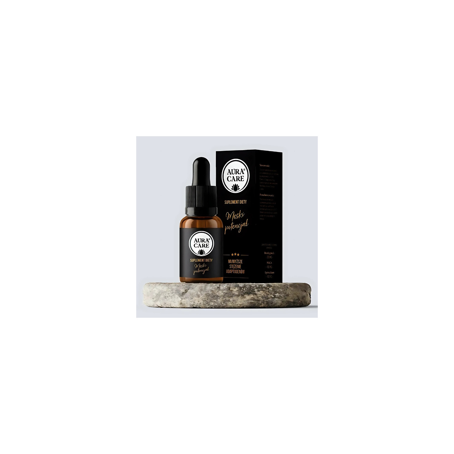 Naturalny suplement dla mężczyzn Aura Care Męski Potencjał 15 ml – wsparcie libido, testosteronu i energii