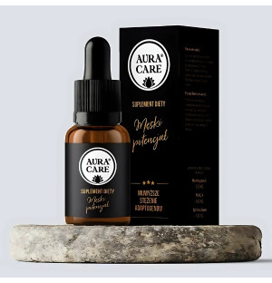 Naturalny suplement dla mężczyzn Aura Care Męski Potencjał 15 ml – wsparcie libido, testosteronu i energii