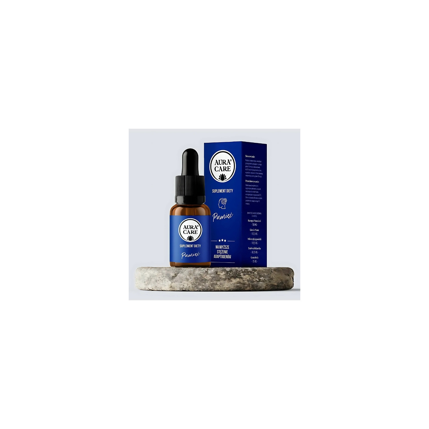 Aura Care Pamięć 15 ml – suplement diety z adaptogenami wspierający pamięć i koncentrację