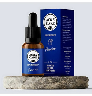 Aura Care Pamięć 15 ml – suplement diety z adaptogenami wspierający pamięć i koncentrację